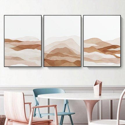 Wall Art - Beige Watercolor Art (3 sets) - Canvas Prints-Poster Prints