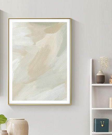 Wall Art - Beige and Sage green single  - Canvas Prints-Poster Prints