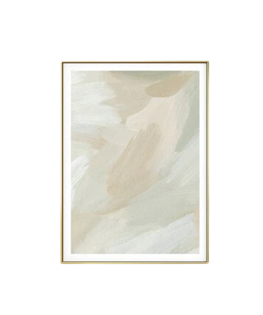 Wall Art - Beige and Sage green single  - Canvas Prints-Poster Prints
