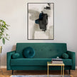 Wall Art - Abstract Beige Grey Blue - Canvas Prints-Poster Prints
