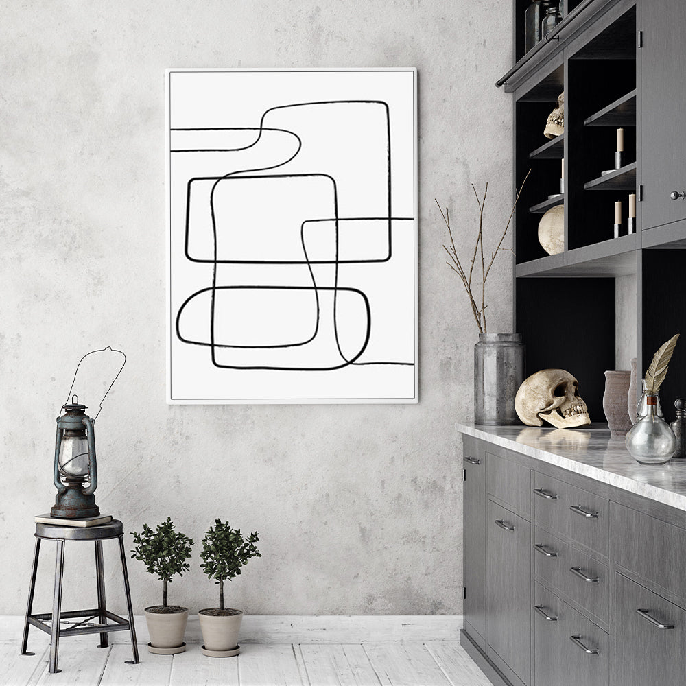 Wall Art - Abstract Line III- Canvas Prints-Poster Prints