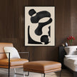 Wall Art - Black Beige Geometric - Canvas Prints-Poster Prints