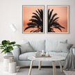 Wall art - Black Palm 2 sets- Canvas Prints- Poster Prints