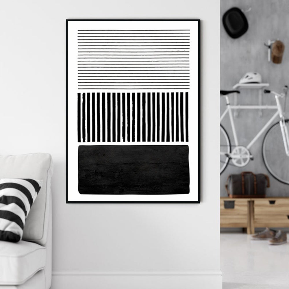 Wall Art - Black White Minimalist Art - Canvas Prints-Poster Prints
