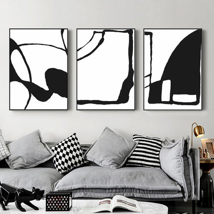 Wall Art - Black and White (3 Sets) - Poster Prints -Canvas Prints