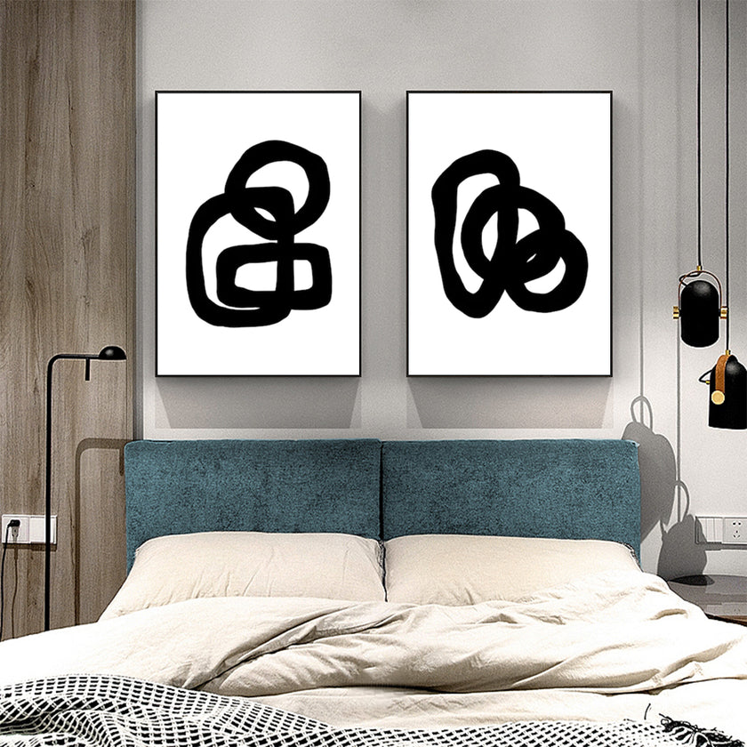 Wall art - Black and White (2 sets)- Canvas Prints- Poster Prints