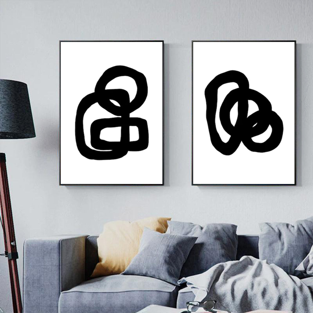 Wall art - Black and White (2 sets)- Canvas Prints- Poster Prints