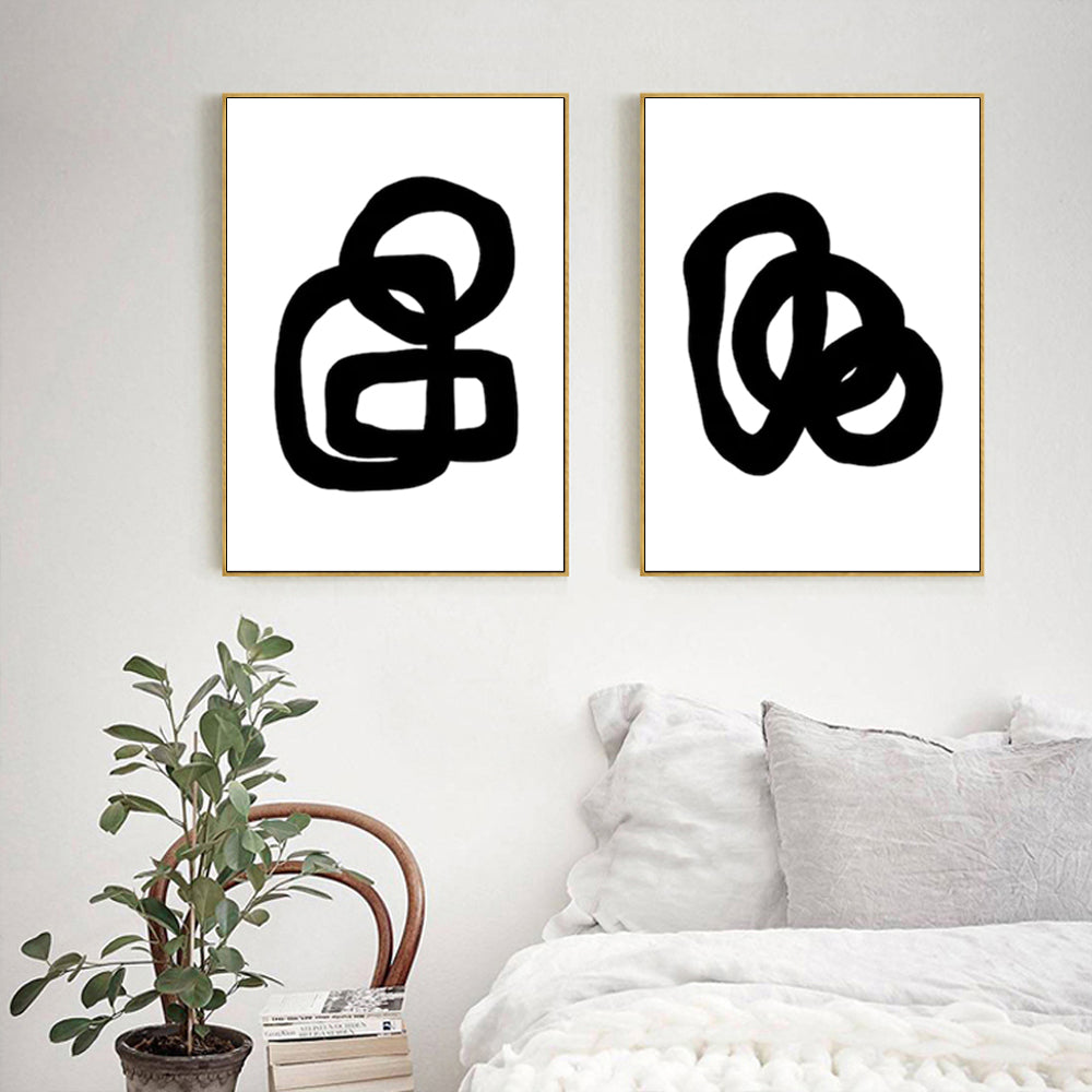 Wall art - Black and White (2 sets)- Canvas Prints- Poster Prints