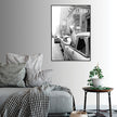 Wall art - Black and White Alpaca in Taxi New York City - Canvas Prints - Poster Prints
