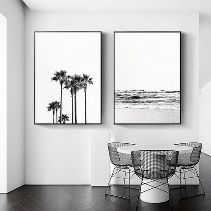 Wall art - Black and White Coastal (2 sets)- Canvas Prints- Poster Prints