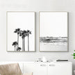 Wall art - Black and White Coastal (2 sets)- Canvas Prints- Poster Prints