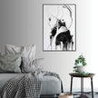 Wall Art - Vogue Girl Black and White - Canvas Prints-Poster Prints