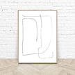 Wall Art - Black and White Abstract Line - Canvas Prints-Poster Prints