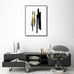 Wall Art - Black Gold Abstract - Canvas Prints-Poster Prints