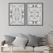 Wall art - Black White Pattern (2 sets)- Canvas Prints- Poster Prints