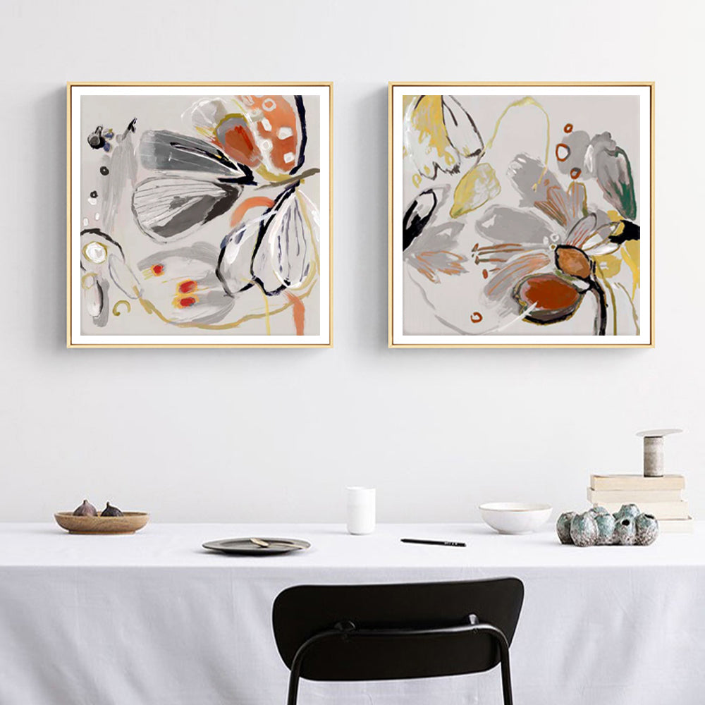 Wall Art - Blooming Spring Floral (2 sets)- Canvas Prints-Poster Prints