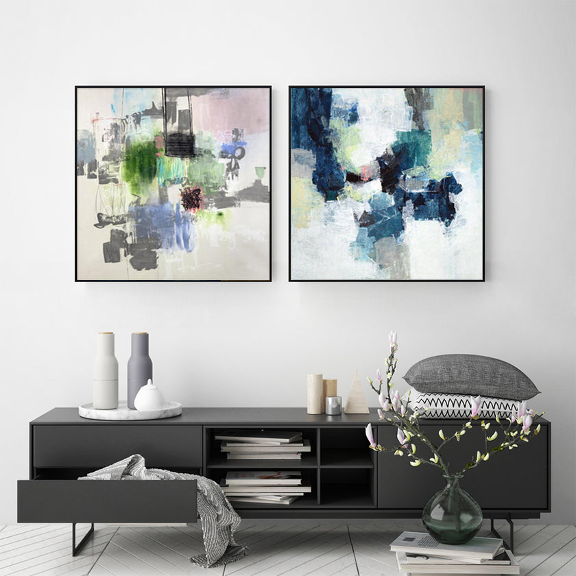 Wall Art - Blue Crushers (2 sets)- Canvas Prints-Poster Prints