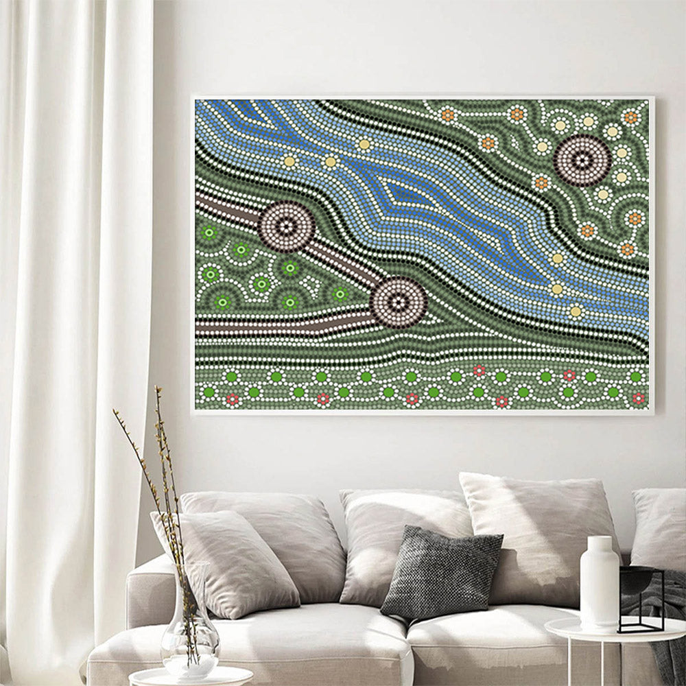 Wall Art - Blue Valley - Canvas Prints-Poster Prints