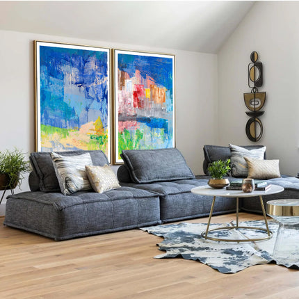 Wall art - Blue Splash (2 sets)- Canvas Prints- Poster Prints