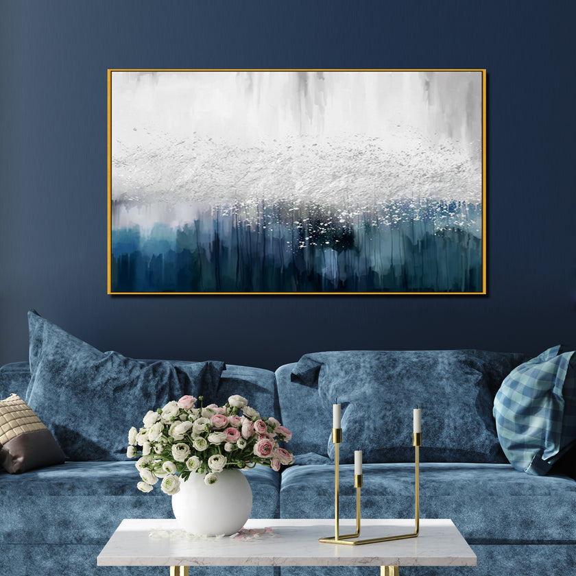 Wall Art - Blue Dancing - Canvas Prints-Poster Prints