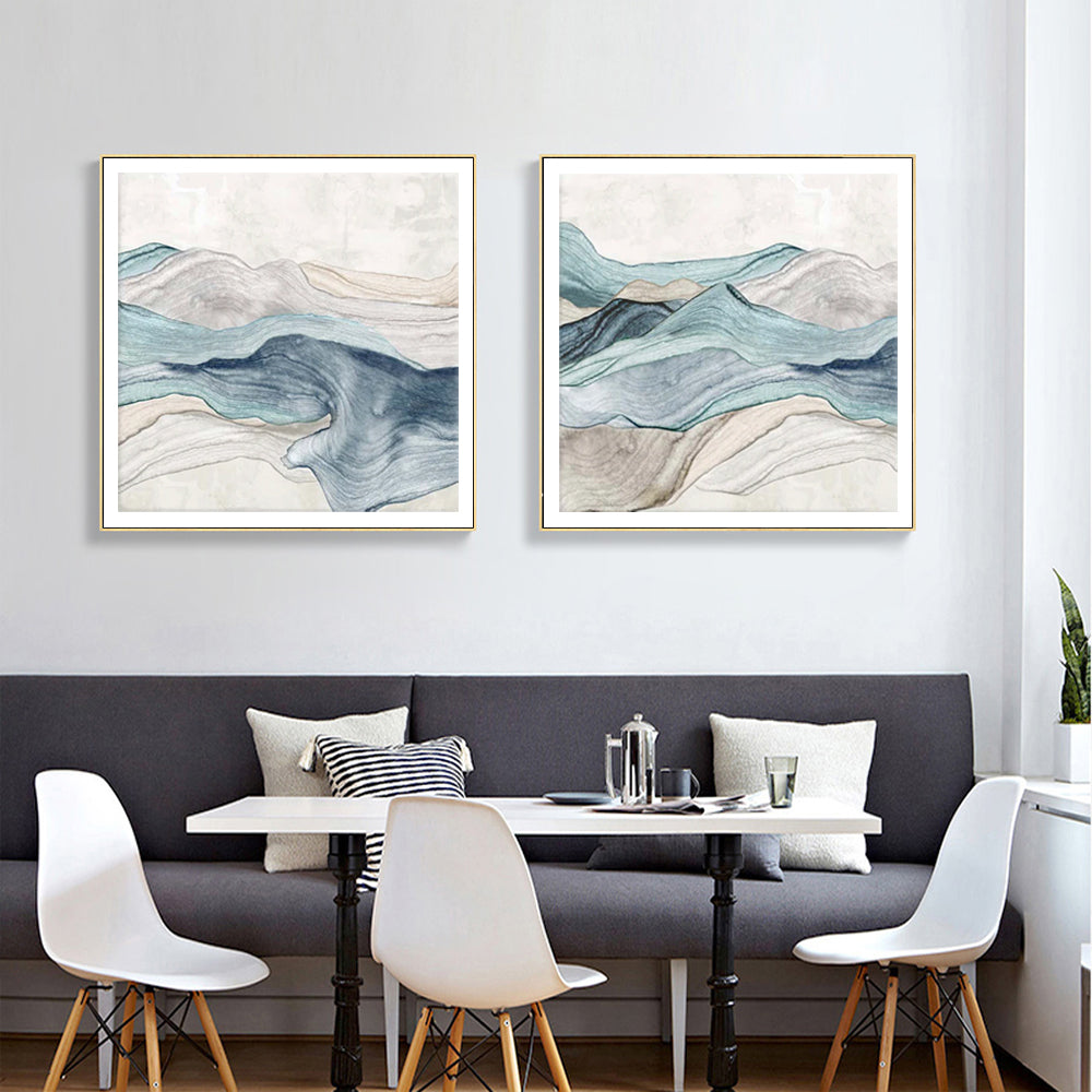 Wall Art - Blue Mountain (2 sets)- Canvas Prints-Poster Prints