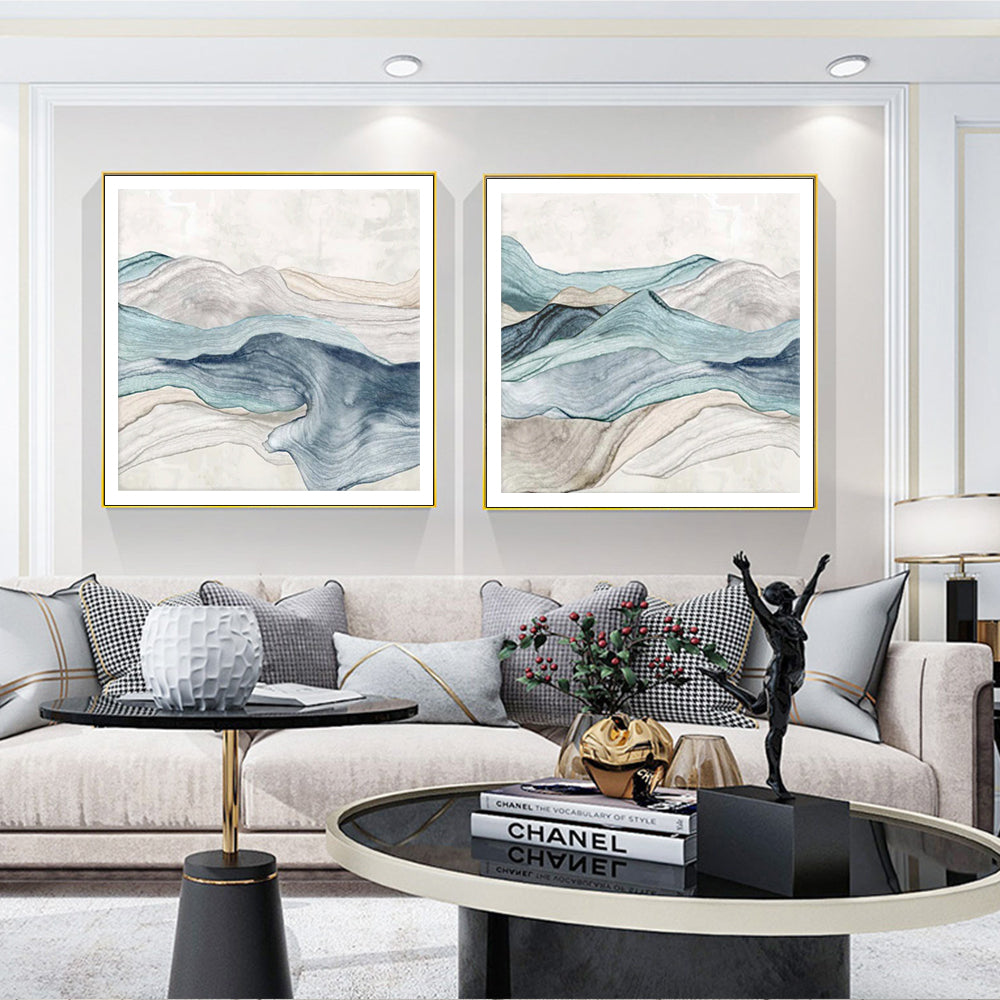 Wall Art - Blue Mountain (2 sets)- Canvas Prints-Poster Prints
