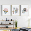 Wall Art  - Blush Pink Watercolor 3 sets - Poster Prints -Canvas Prints