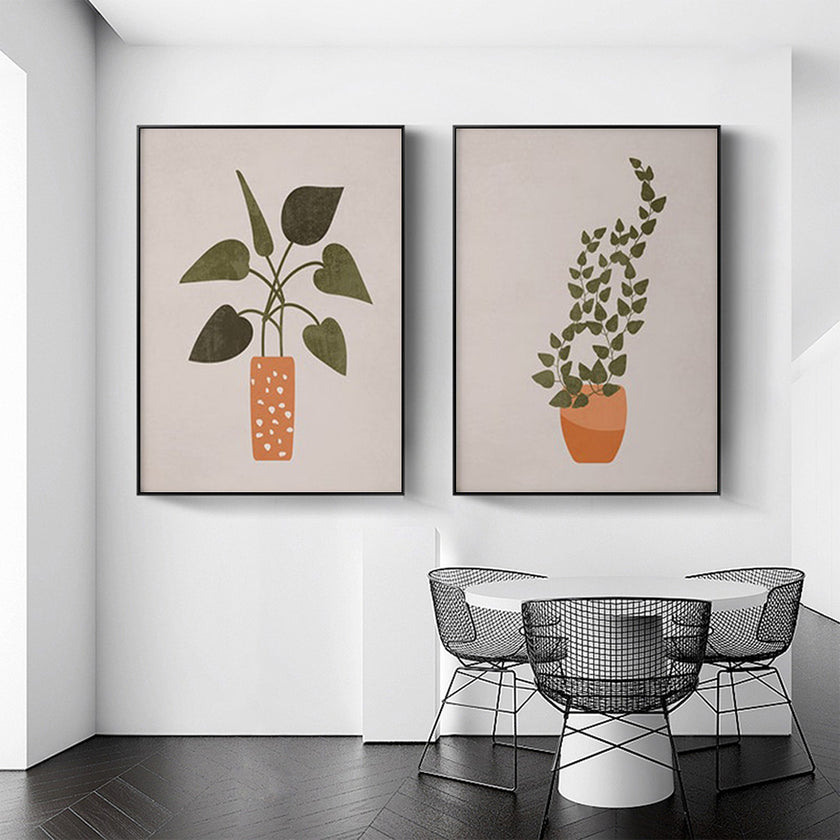 Wall art - Boho Botanical Art (2 sets)- Canvas Prints- Poster Prints