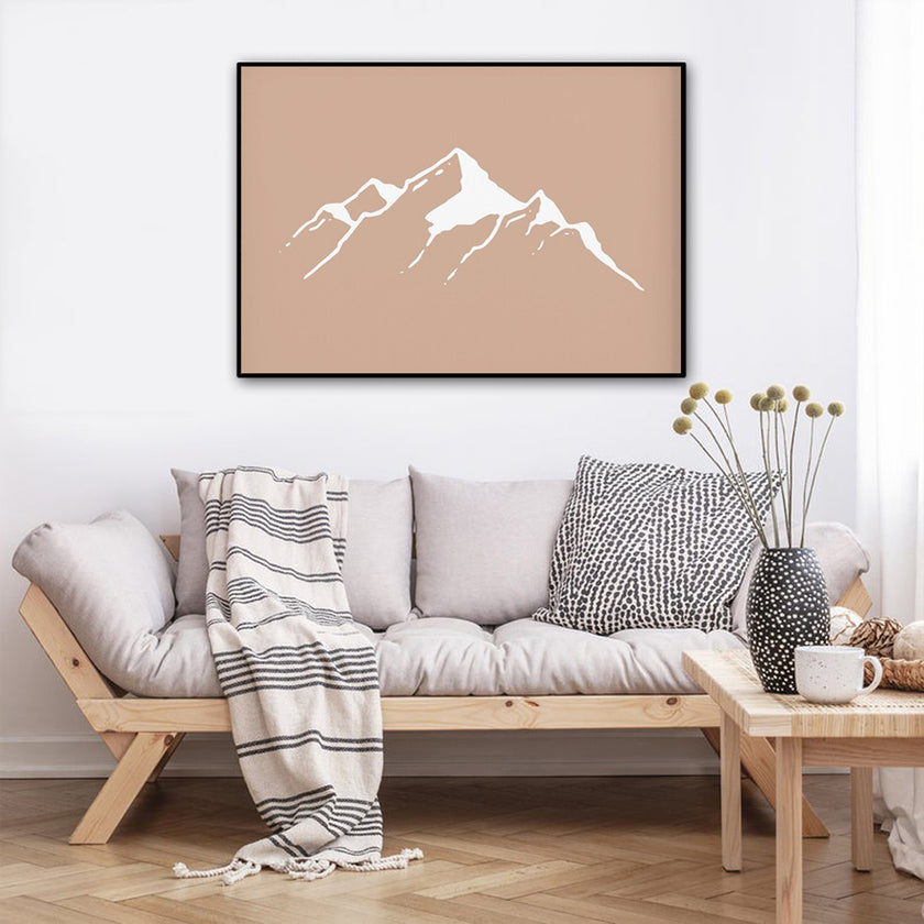 Wall Art - Boho Mountain- Canvas Prints-Poster Prints