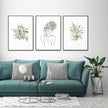 Wall Art - Botanical Line Girl (3 Sets) - Poster Prints -Canvas Prints