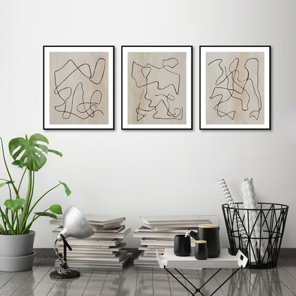 Wall Art  - Bound 3 Sets - Poster Prints -Canvas Prints