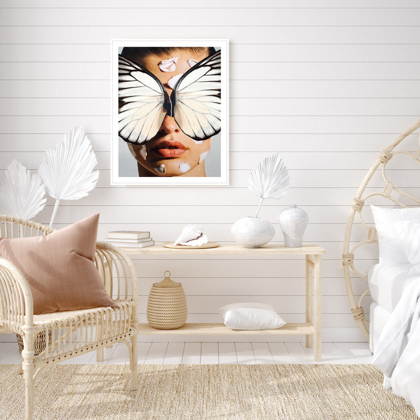 Wall Art - Broken Wings White - Canvas Prints-Poster Prints