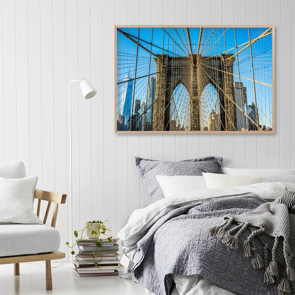 Wall art - Brooklyn Bridge Horizontal - Canvas Prints - Poster Prints
