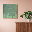 Wall Art - Rosebushes under the trees by Gustav Klimt - Canvas Prints-Poster Prints