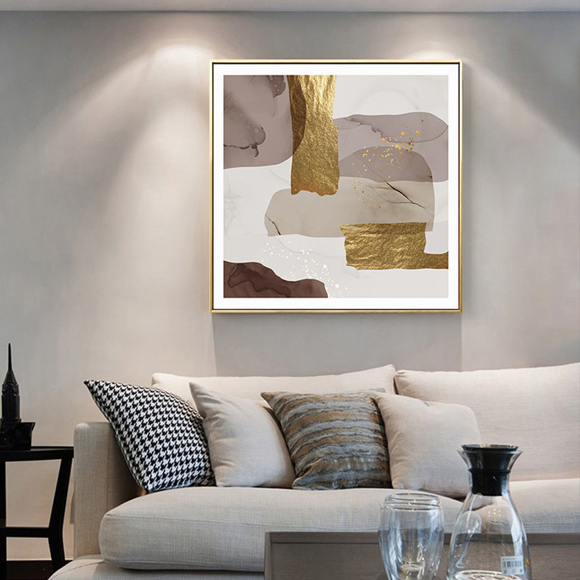 Abstracts Art Prints -MARBLE WITH GOLD (3 sets)- Canvas Prints-Poster Prints