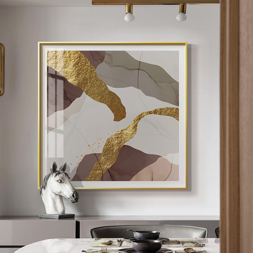 Abstracts Art Prints -MARBLE WITH GOLD (3 sets)- Canvas Prints-Poster Prints