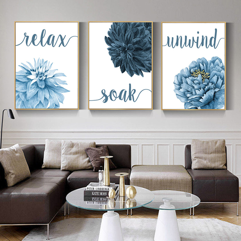 Wall Art - Blue relax - Poster Prints -Canvas Prints