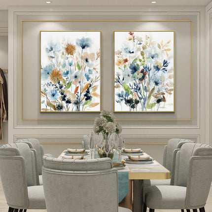 Wall art -  Colourful Floras Watercolour style II - Canvas Prints - Poster Prints