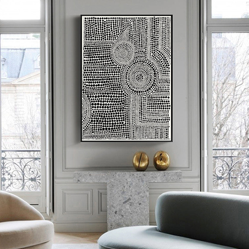 Wall Art - Clustered Dots A - Canvas Prints-Poster Prints