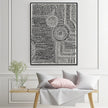Wall Art - Clustered Dots A - Canvas Prints-Poster Prints