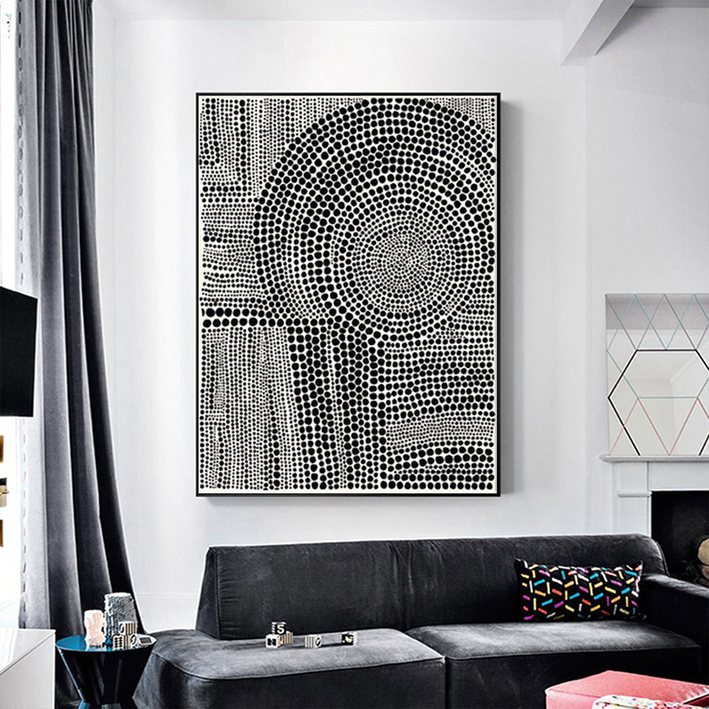 Wall Art - Clustered Dots B - Canvas Prints-Poster Prints