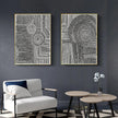 Wall art - Clustered Dots (2 sets)- Canvas Prints- Poster Prints