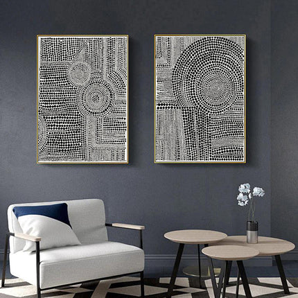 Wall art - Clustered Dots (2 sets)- Canvas Prints- Poster Prints