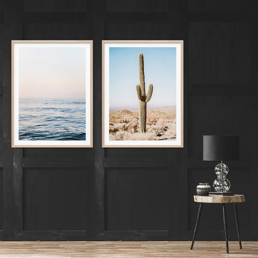 Botaniacal art prints - California Desert Cacti- Canvas Prints - Poster Prints