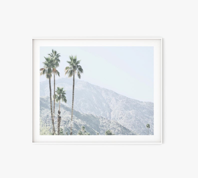 Wall art - California Palm Tree - Canvas Prints - Poster Prints