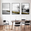 Wall art - Calm Lake Bridge Tree Scene- Poster Prints -Canvas Prints