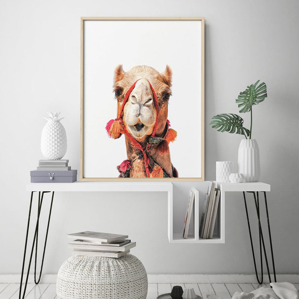 Animals art prints - Boho Camel - Canvas Prints - Poster Prints
