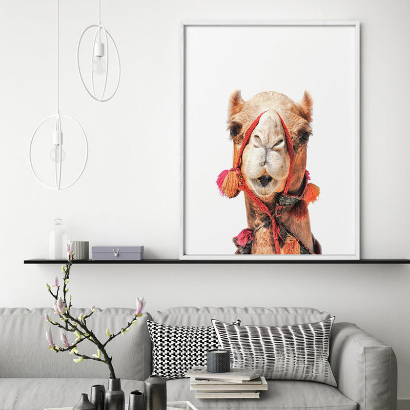 Animals art prints - Boho Camel - Canvas Prints - Poster Prints