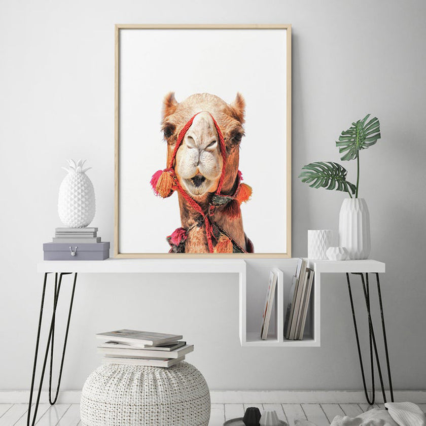 Animals art prints - Boho Camel - Canvas Prints - Poster Prints