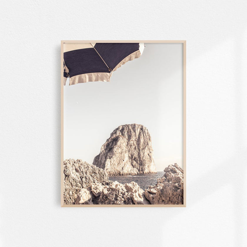 Landscape Art prints - Capri Beach - Poster Prints -Canvas Prints